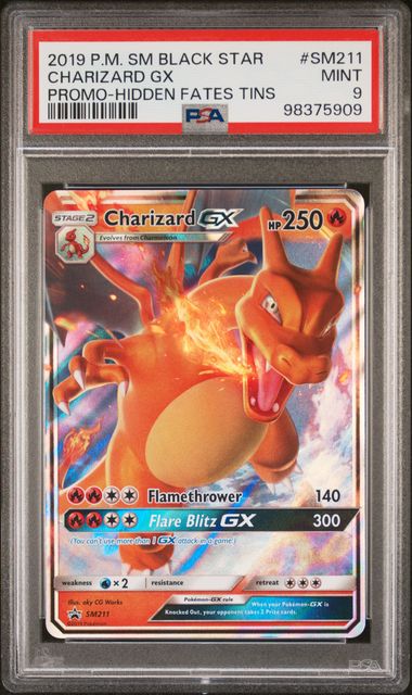 2019 Charizard Tin Promo - PSA 9 - Hidden Fates - Pokemon TCG